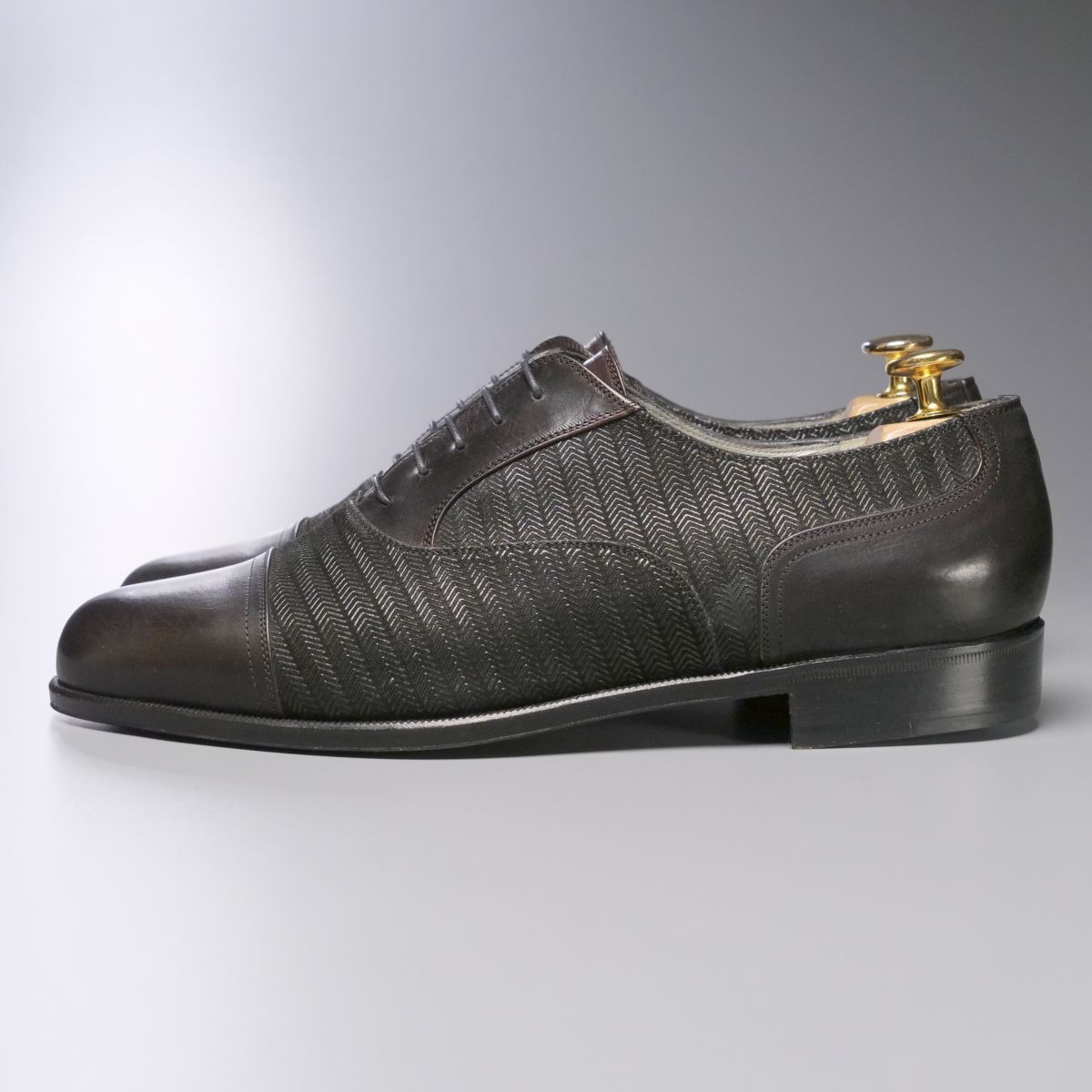30万円LORENZO BANFIのクロコダイルシューズ