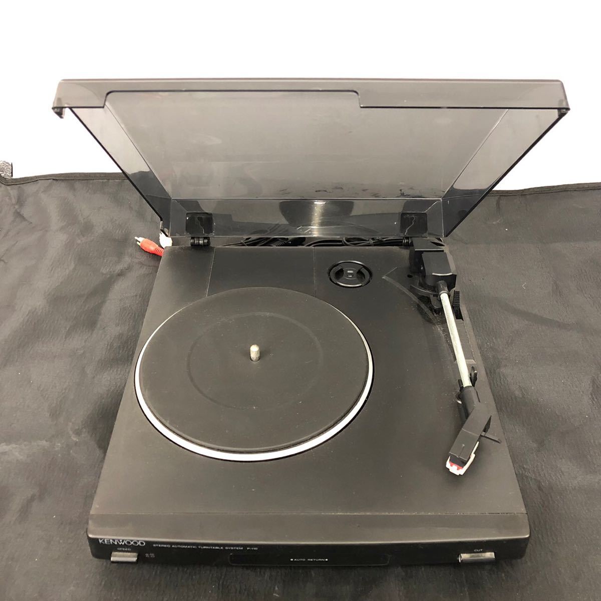 【傷や汚れあり】(003/06) KENWOOD ケンウッド ターンテーブル P110 レコード プレイヤー オーディオ 音楽 レトロ