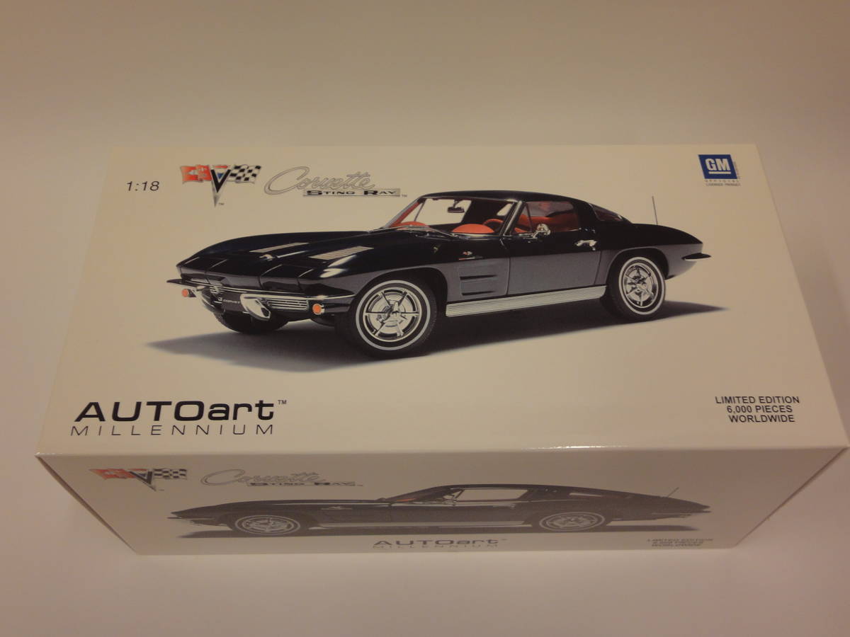 ジャンク】オートアート コルベットスティングレイ1/18限定6000台