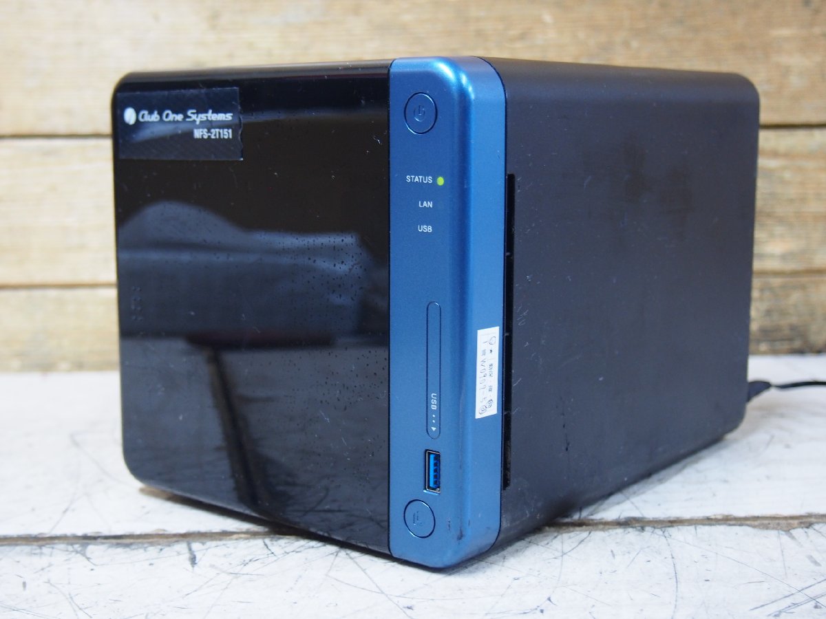 【傷や汚れあり】☆【1W0907-5@】 QNAP 4ベイHDDNAS TS-453Be ② ClubOneSystems NFS-2T151 ...
