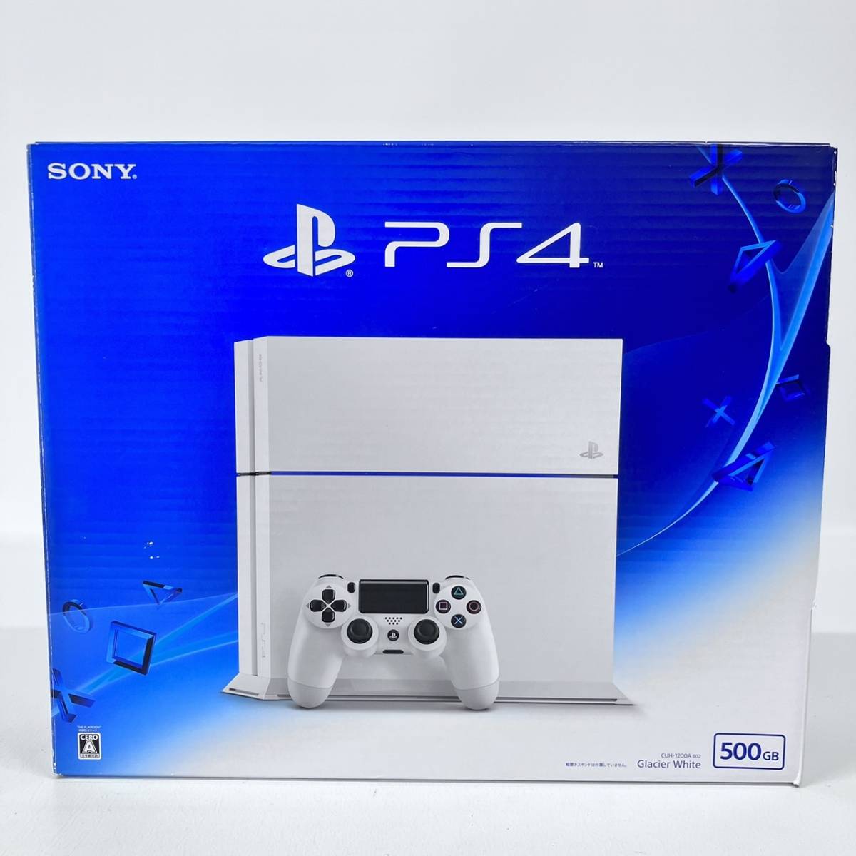 【傷や汚れあり】【動作OK】SONY PS4 500GB CUH1200A グレイシャーホワイト ゲーム ハード 本体 / プレイ