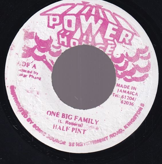 【やや傷や汚れあり】[Arena Riddim] Half Pint - One Big Family BY309の落札情報詳細 - ヤフオク ...