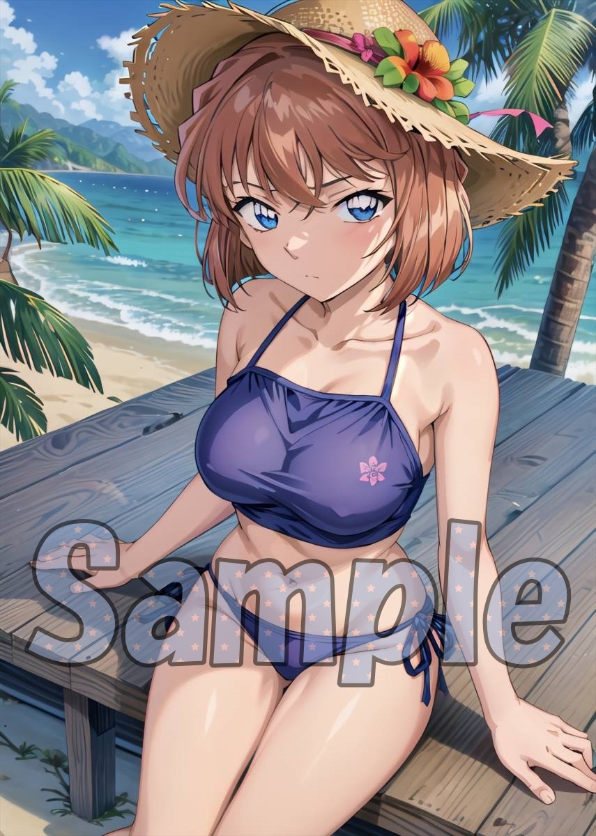 未使用に近い】☆名探偵コナン：灰原哀 【A:OD012】☆イラスト