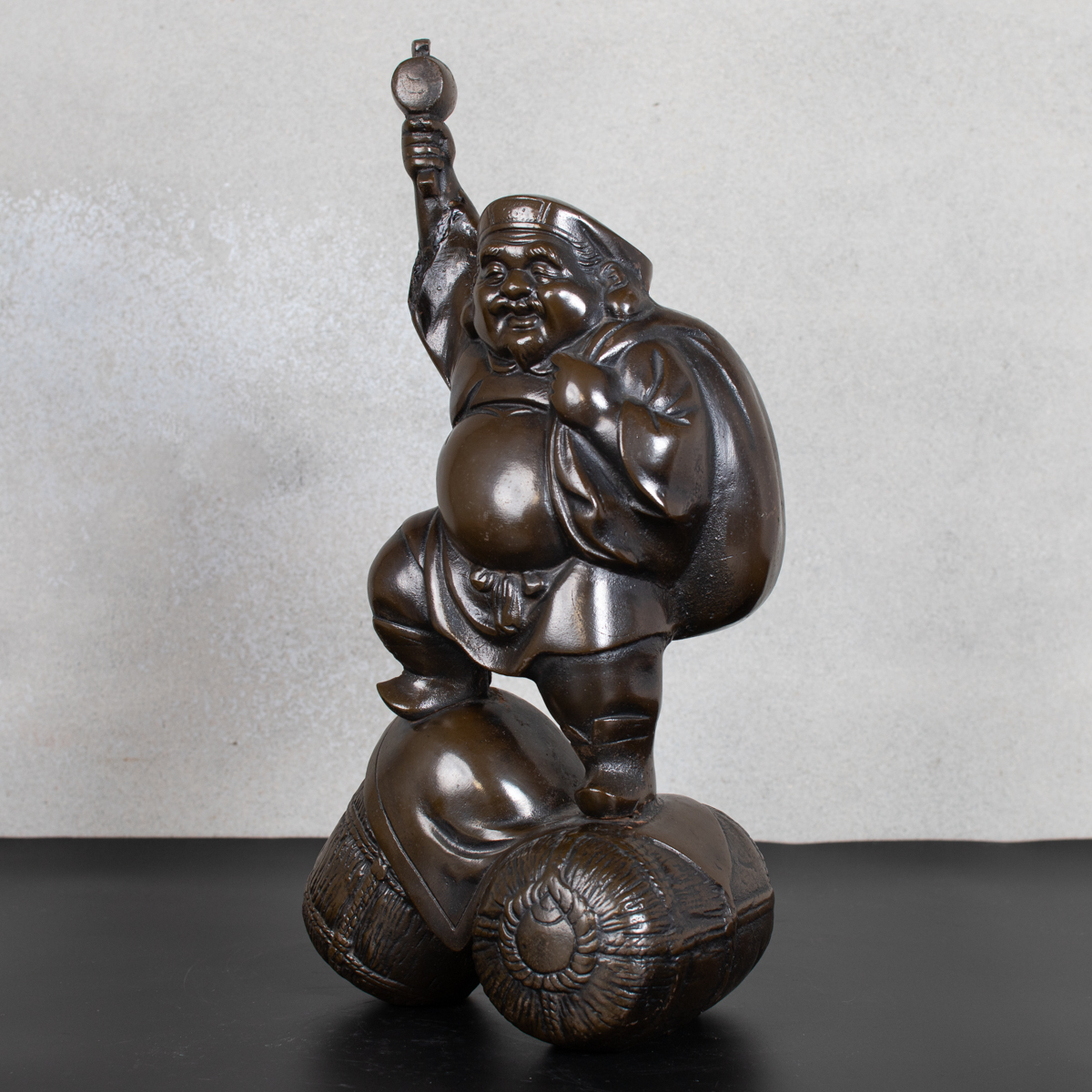 般若　純一郎　大黒天 七福神　仏像 銅製　銅製　彫刻　置物　金運　縁起物　骨董 般若純一郎大黒天 七福神仏像 銅製銅製彫刻置物金運縁起物骨董