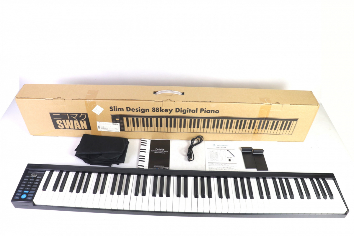 NikoMaku電子ピアノ88鍵盤128種類音色Bluetooth MIDI対応 電子ピアノ