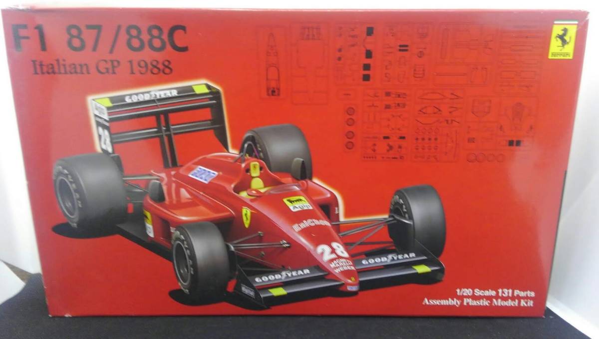 【やや傷や汚れあり】1/20 フジミ フェラーリ F187/88C イタリアGP 1988 グランプリシリーズ GP-12（旧） 090498 ...