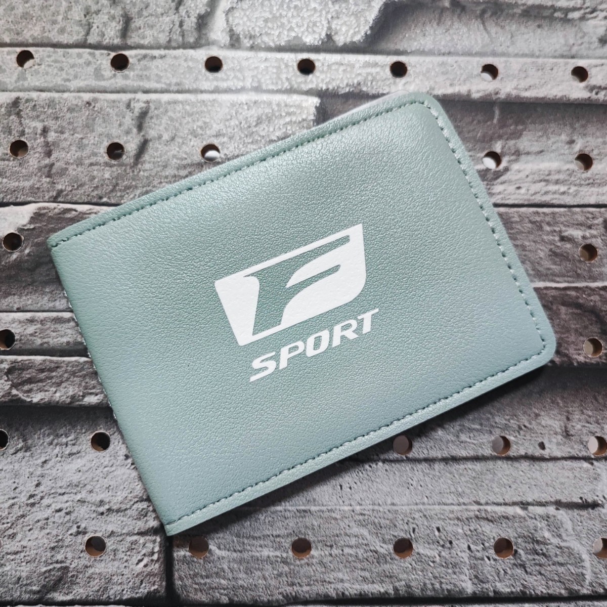 【未使用】F SPORT レザーカードケース【ブルー】レクサス LS500h GS300h GS350 GS450h IS300h IS350