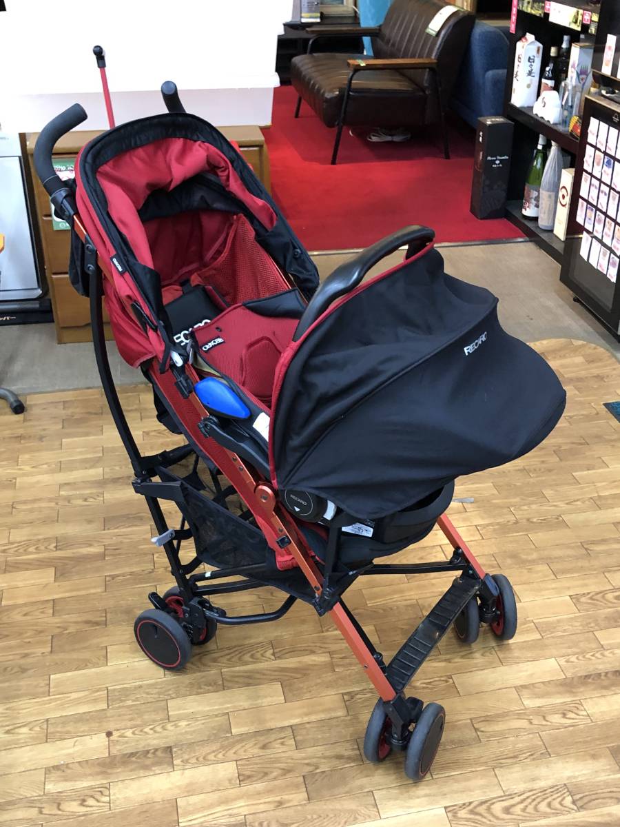 【やや傷や汚れあり】 RECARO i-Walk CS+ レカロ アイウォーク ベビーシート ベビーカー・チャイルドシートセット 中古品 の ...