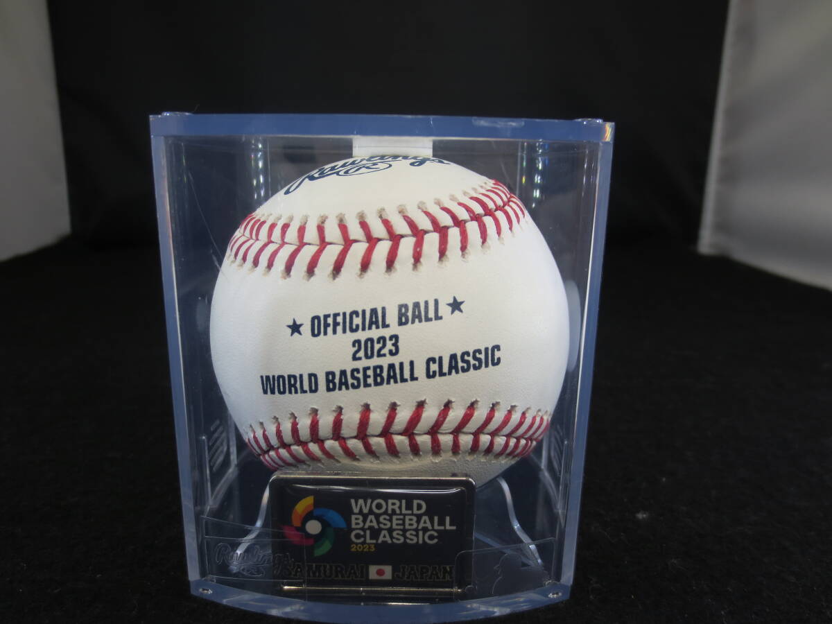【未使用に近い】【70331】2023WBC 公式球 （ケース入り） ワールドベースボールクラシック ローリングス Rawlings バッチ