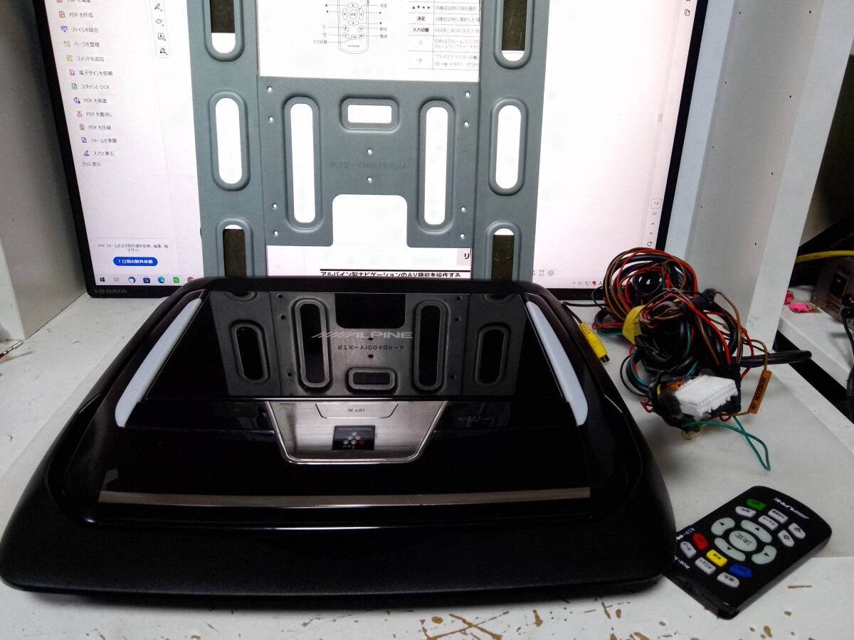 20ヴェルファイア アルパインナビ フリップダウンモニター パネル