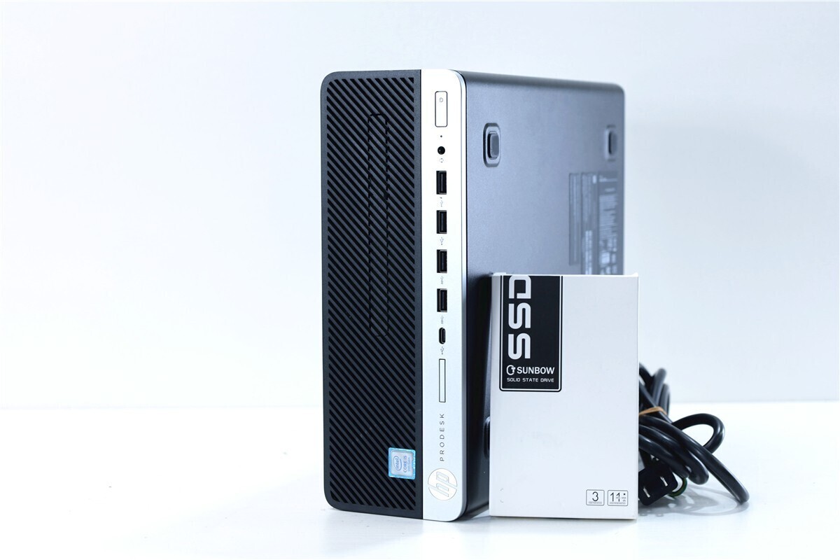 HP Prodesk600 G3 i7 NvMe M2 SSD256GB HDD500GB 8GB Win11