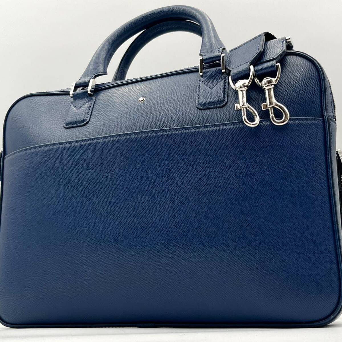 未使用 MONTBLANC ビジネスバッグ ブリーフケース レザー A4 型押し