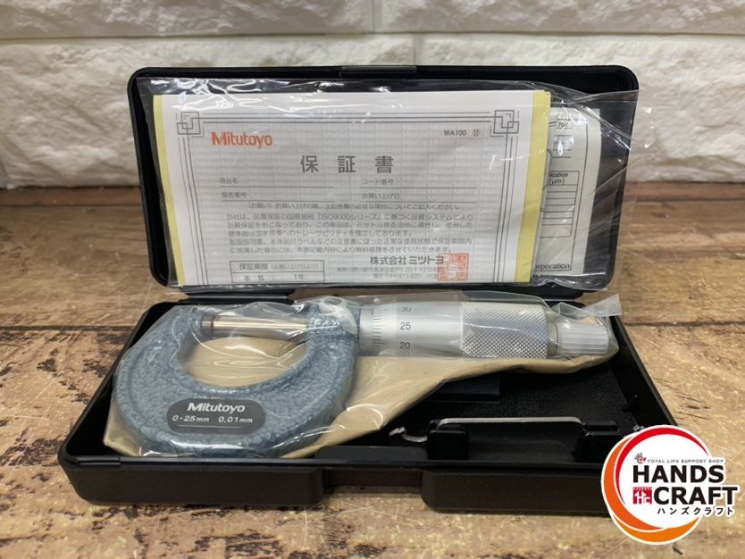 未使用に近い▽未使用ミツトヨ 99MAA001M3 マイクロ 未使用に近い▽未使用ミツトヨ 99MAA001M3 マイクロ