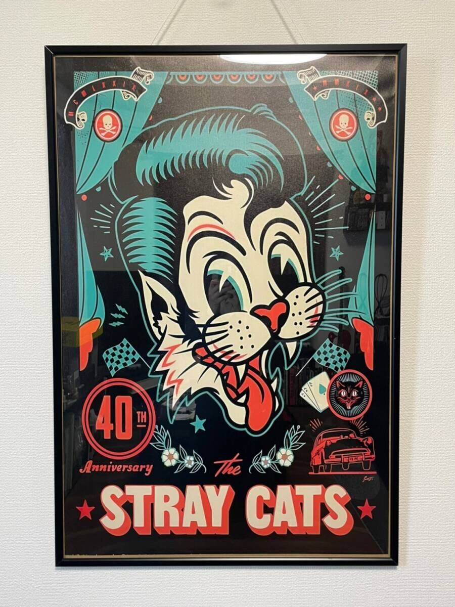 ストレイキャッツ／縦長ポスター Stray Cats ブライアン・セッツァーの