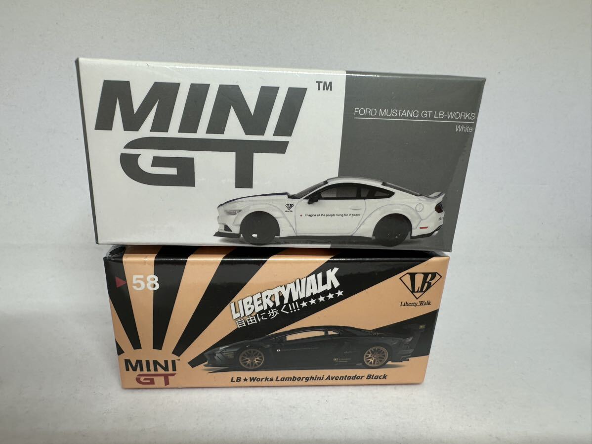 【未使用】[新品] 1/64 Mini GT Lamborghini Aventador LBWK Ford Mustang GT ...