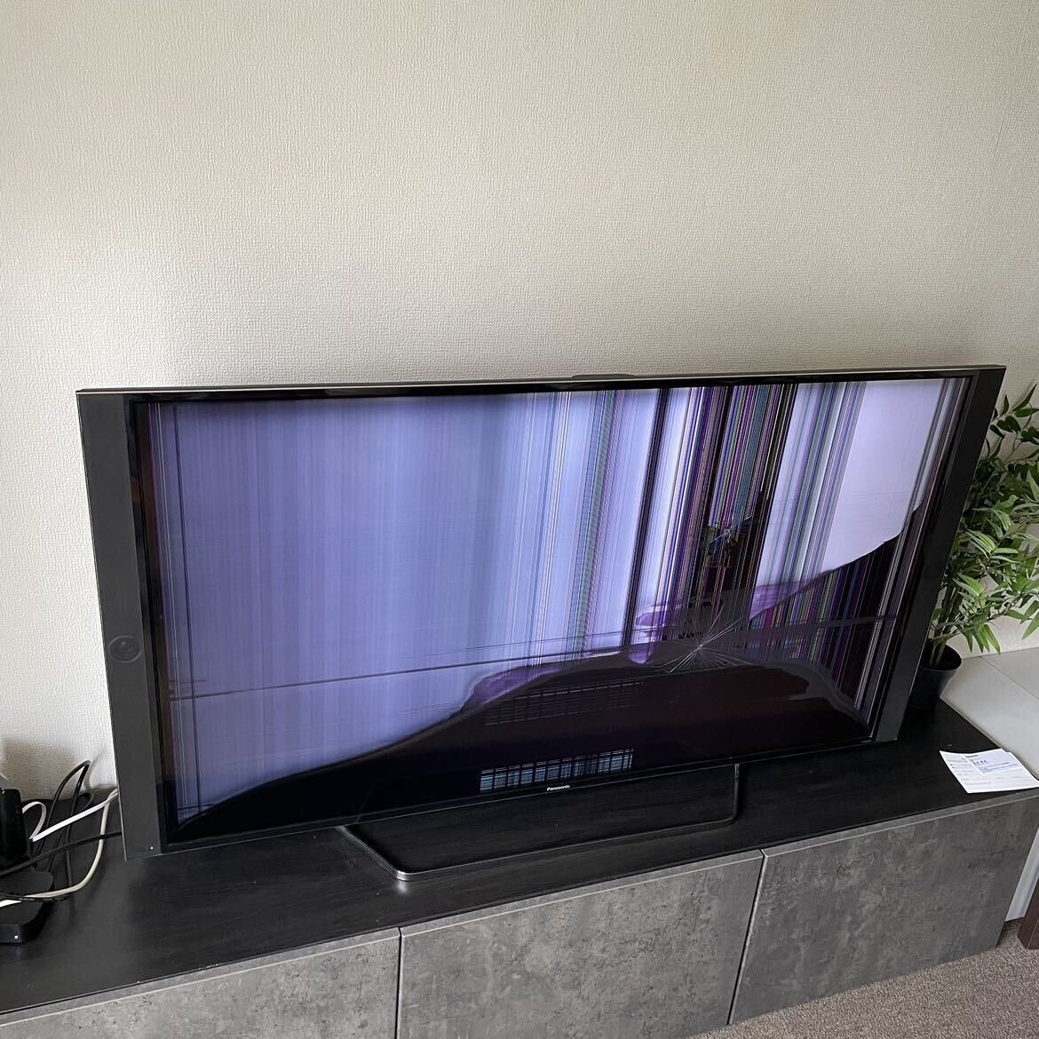 VIERA 55型テレビ 画面割れ ジャンク Panasonic 液晶テレビ VIERA 画面
