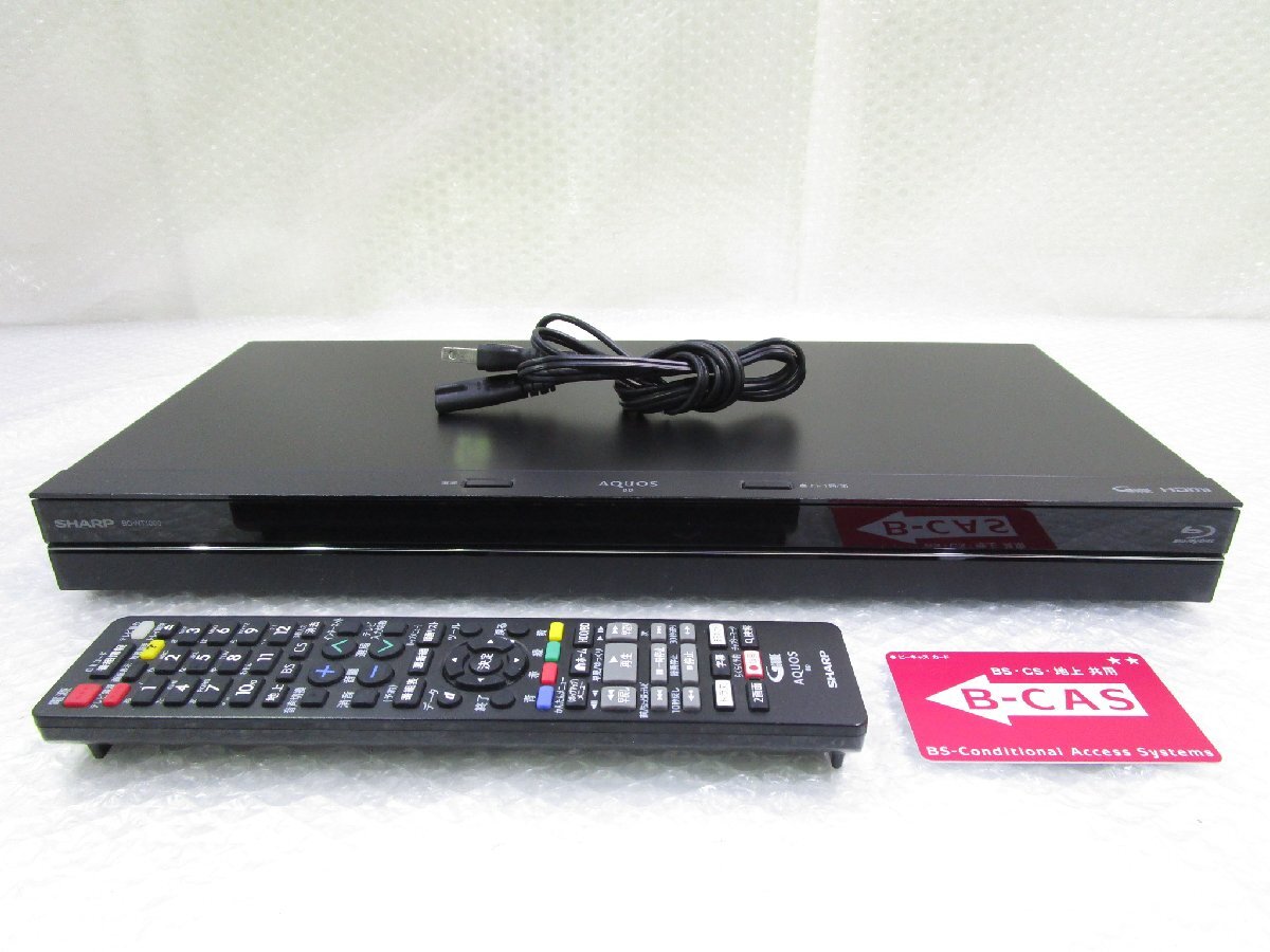 シャープ BD-W1800 12倍録 1TB 新品BDリモ等付フル装備 完動