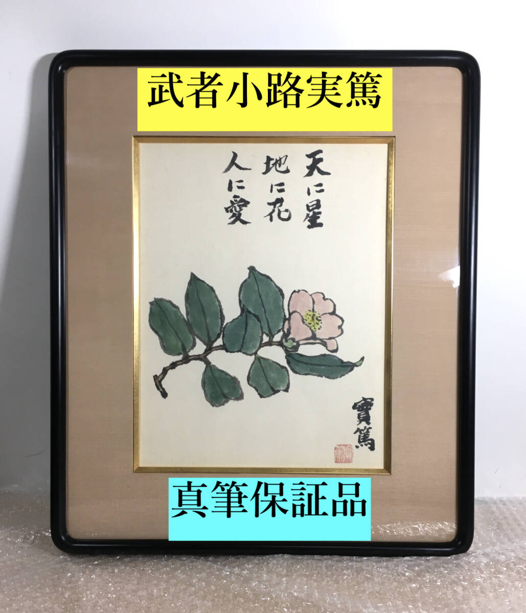 中古】【櫻】武者小路実篤 「茄子図」 肉筆 紙本 額装 .yの落札情報