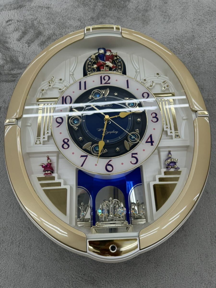 美品】SEIKO 電波 からくり掛け時計 セイコー電波掛け時計