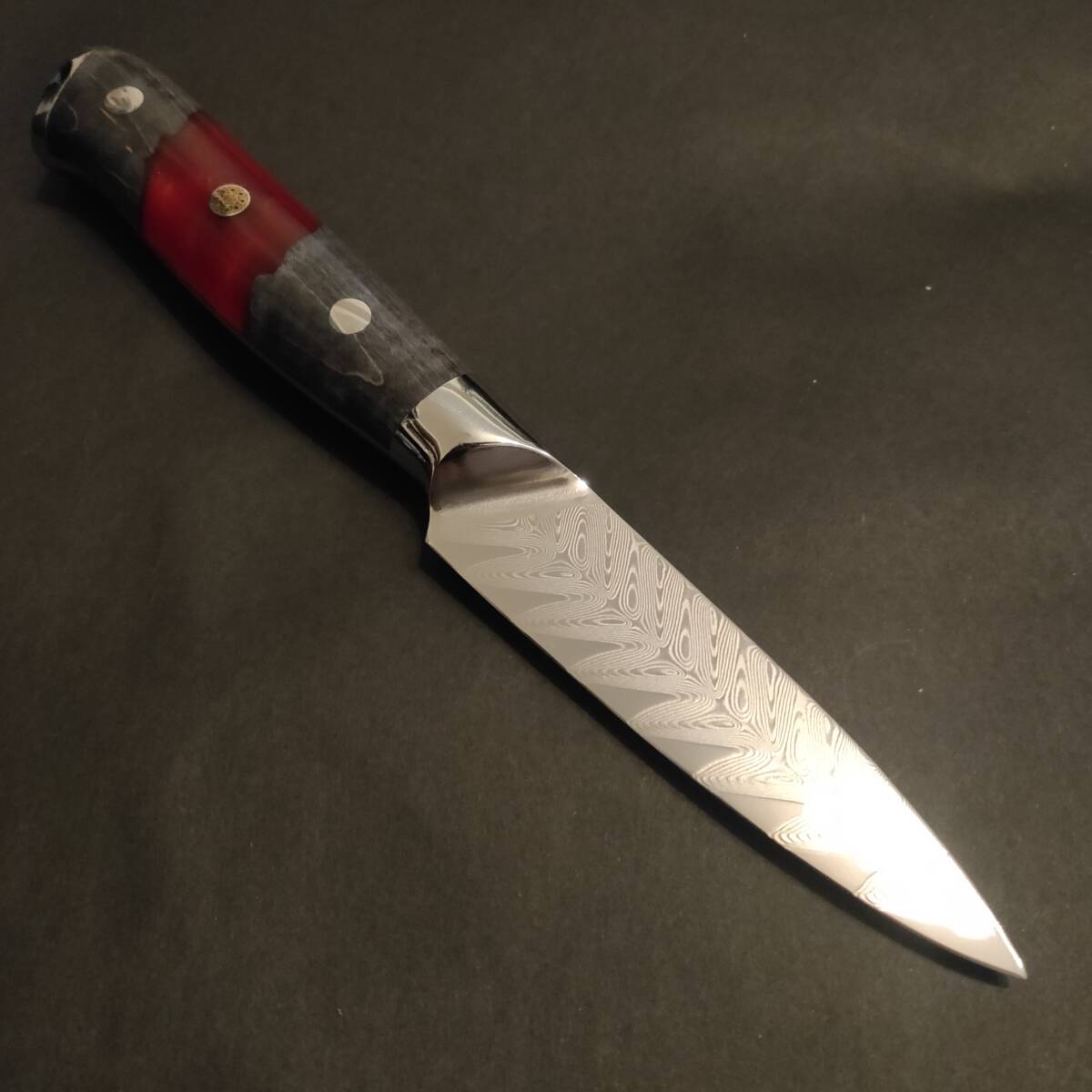67層VG10ダマスカスモダンペティナイフ130mmディープブルー