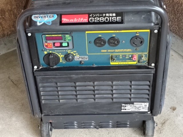 傷や汚れあり】makita マキタ インバータ発電機 G280ISE ジャンク 発送 
