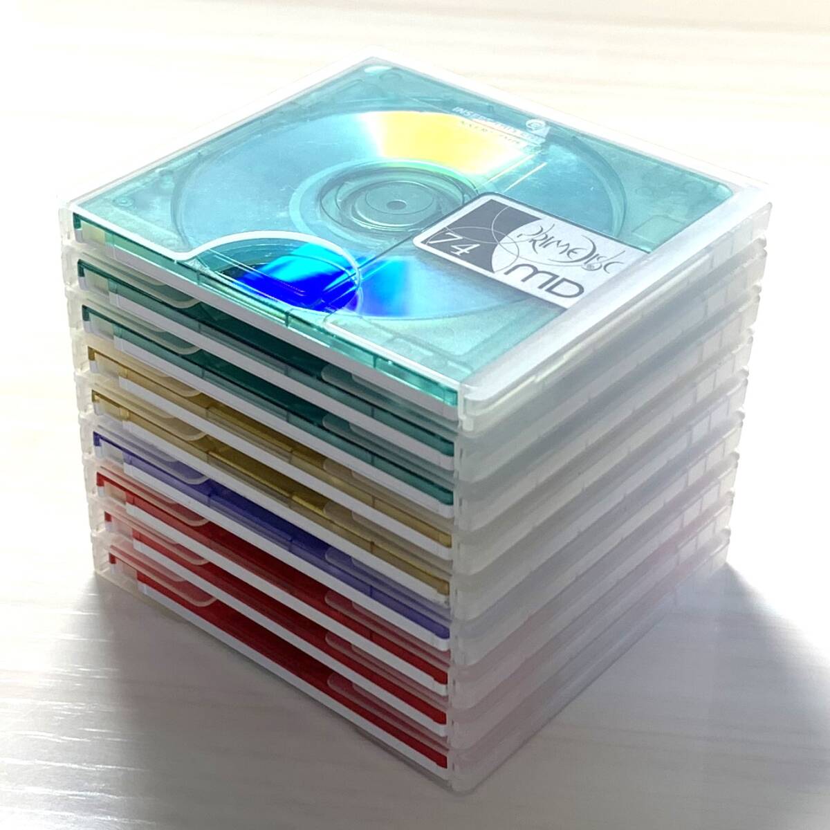 【目立った傷や汚れなし】★美品★中古MD ミニディスク 9枚セット minidisc 動作OK PrimeDisc 74 使用済 Mini ...