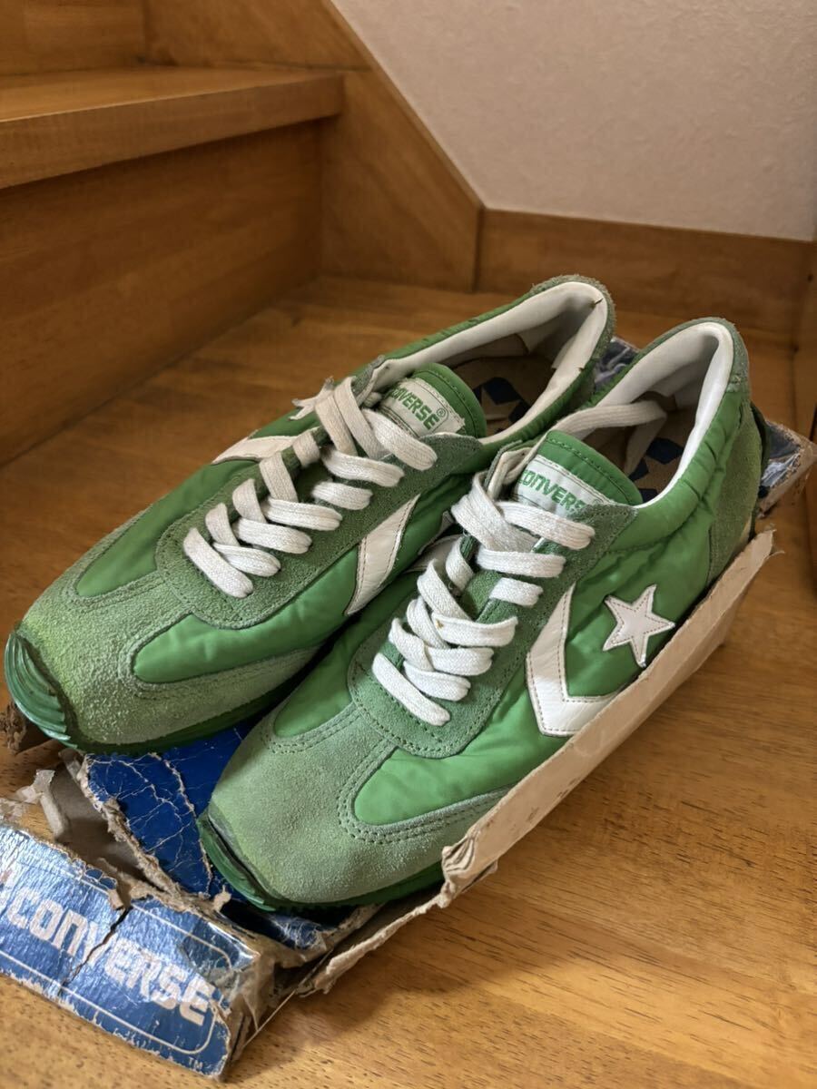 た*ん様 90s USA製 オールスター Hi US9 27.5cm グリーン