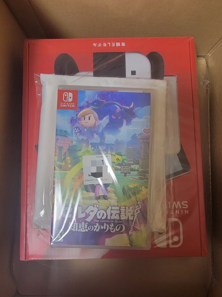 【未使用】《新品未使用》任天堂スイッチ 有機EL ホワイト 本体 Nintendo Switch+ゼルダの伝説 知恵のかりもの（ソフト）付き ...