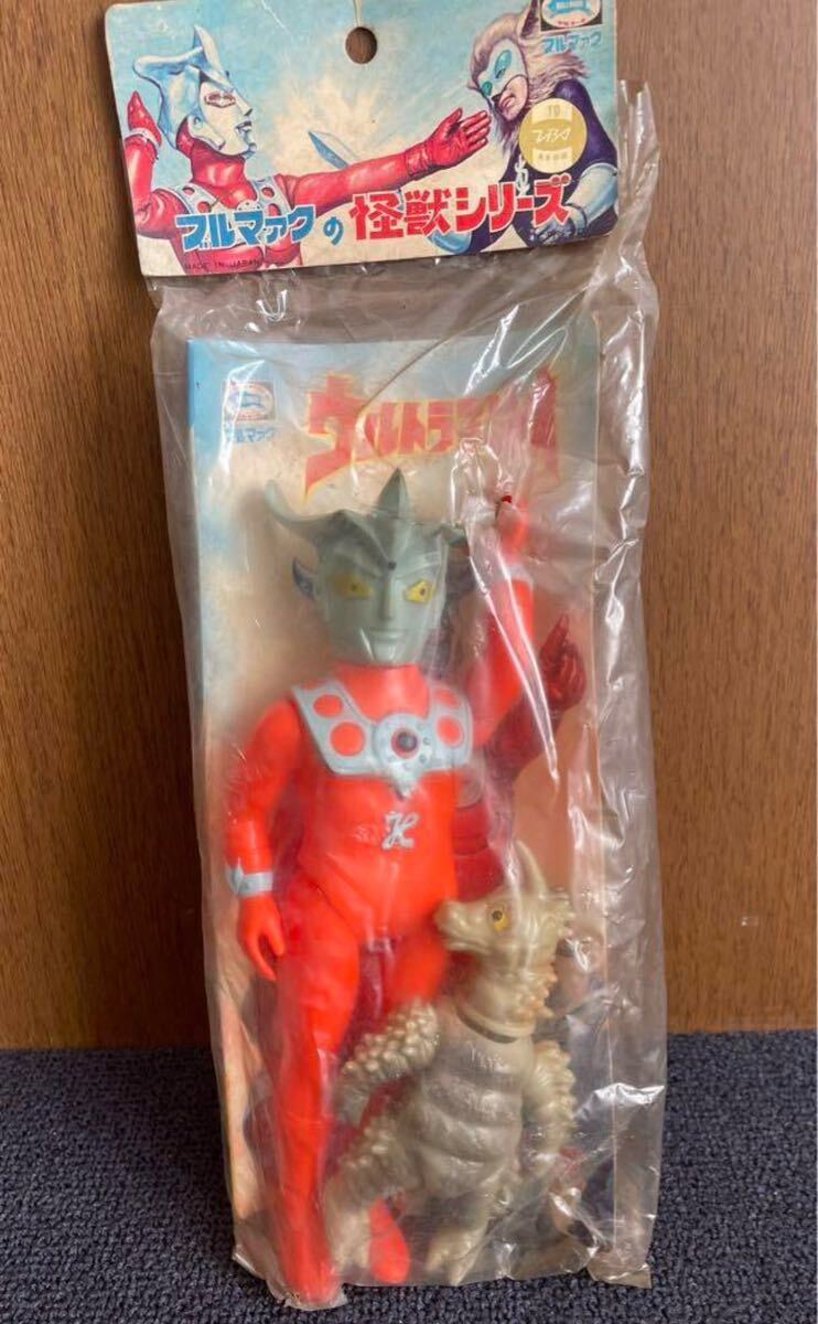 未使用】ブルマァク ウルトラマンレオ ブラックギラス ソフビ
