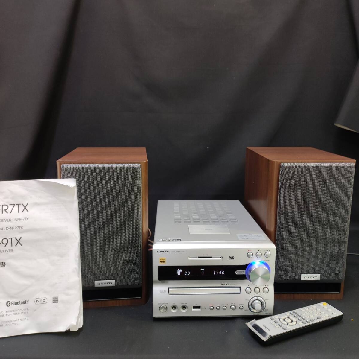 ONKYO ミニコンポ シルバー X-NFR7TX(D) セット .: ONKYO