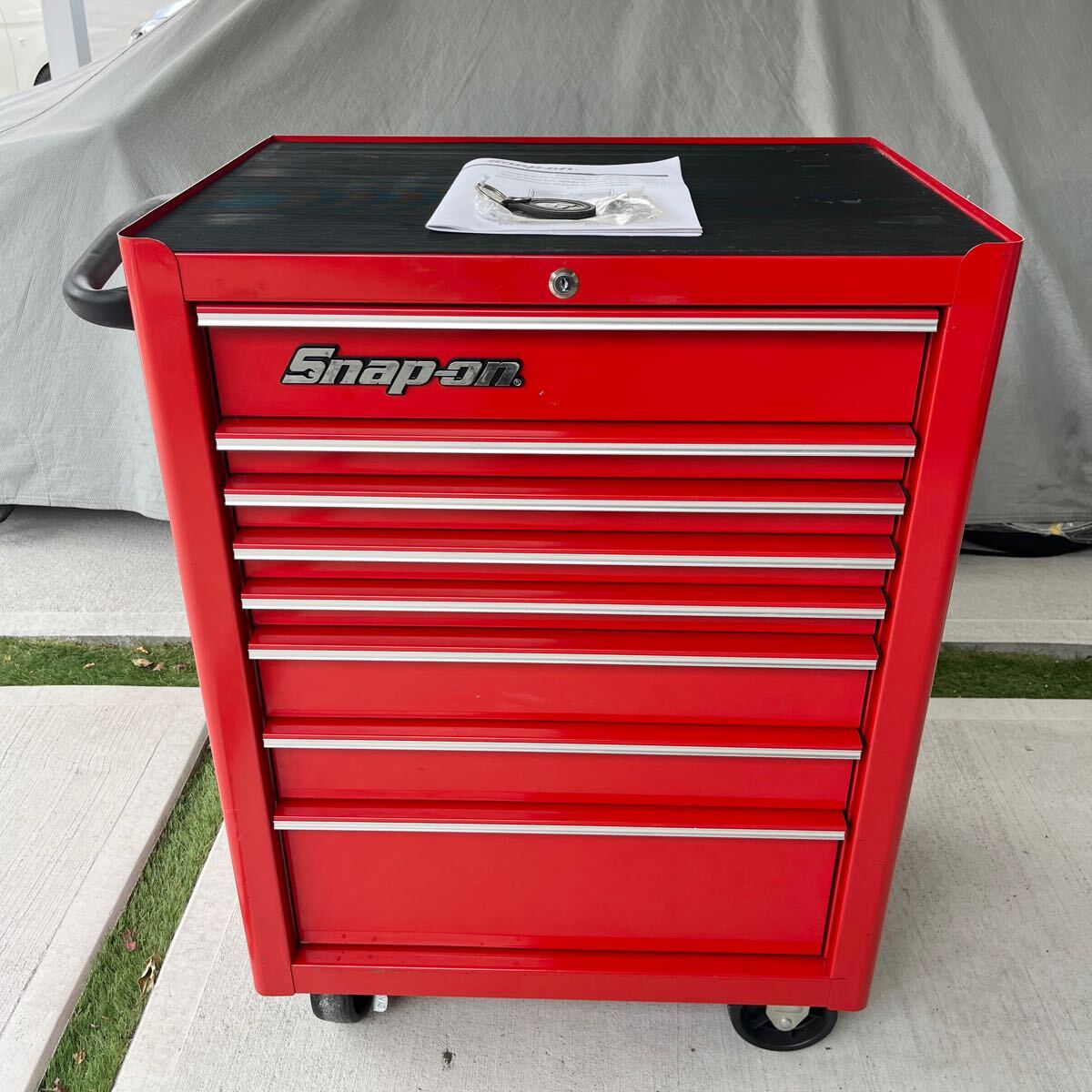 スナップオン工具箱　KRA-380H 1992年製Made in USA Vintage Snap On KRA-380 Roll Cart 7-Drawer Bottom Tool Chest