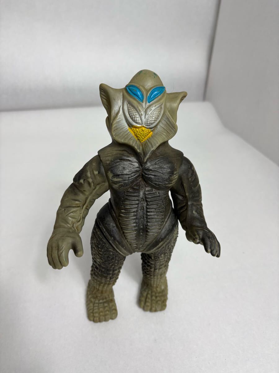 当時物　ブルマァク　ウルトラセブン　ソフビ　円谷プロ ブルマァク シャプレー星人 ソフビフィギュア 24cm
