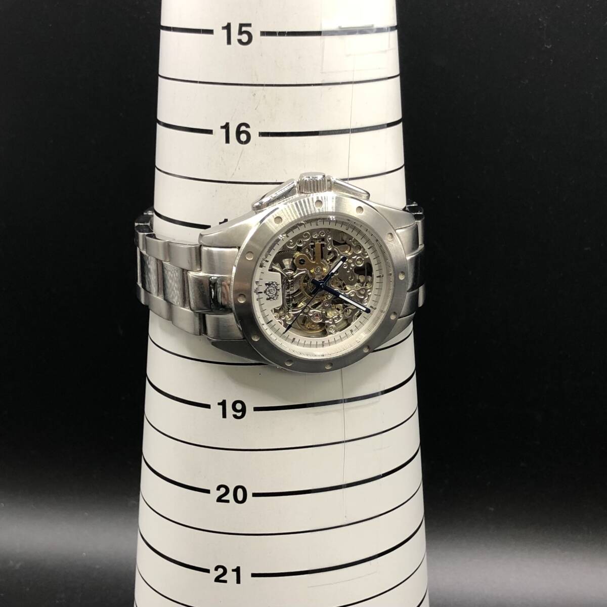 稼働品 Orient Express 自動巻 腕時計フルスケルトンOM-8017