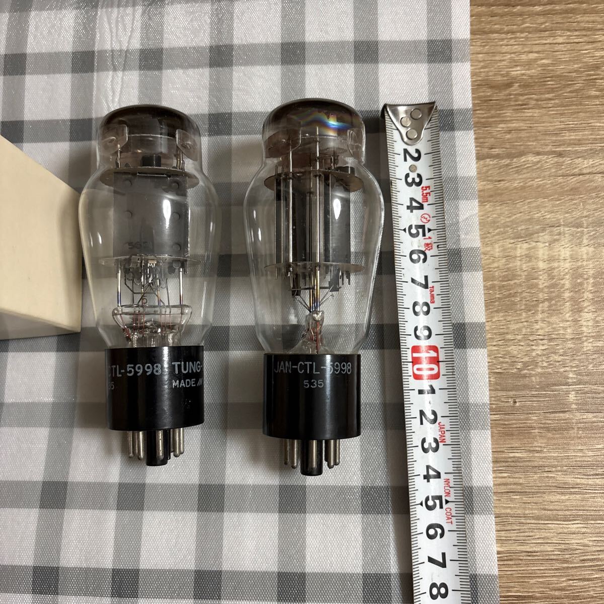 真空管　5998　TUNGSOL ２本　WE421同等 新品】JAN-5998 (WE421A互換) TUNG-SOL双三極菅 未使用元箱入り2