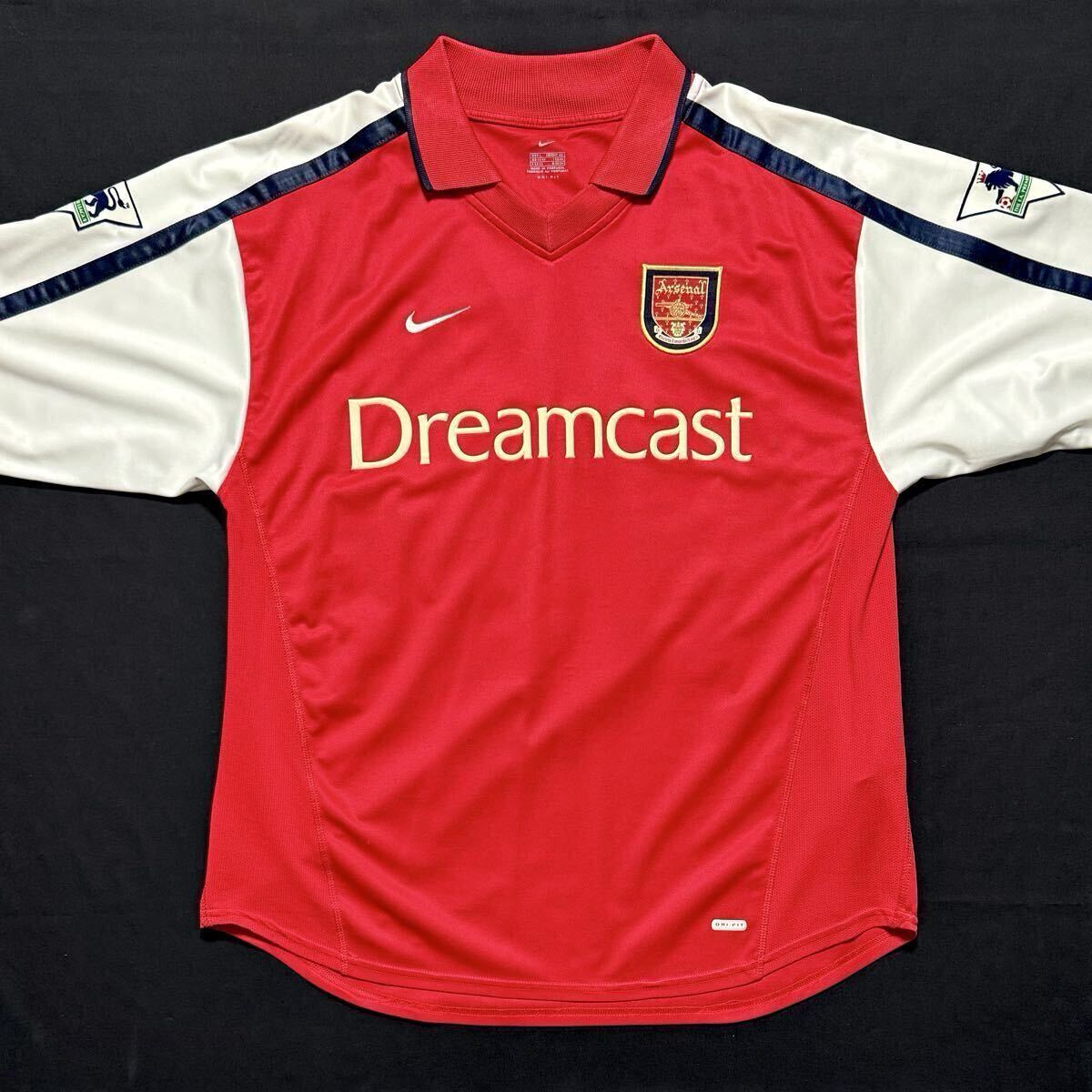 正規品 ナイキ NIKE アーセナル #19 稲本潤一 長袖 赤×白 L