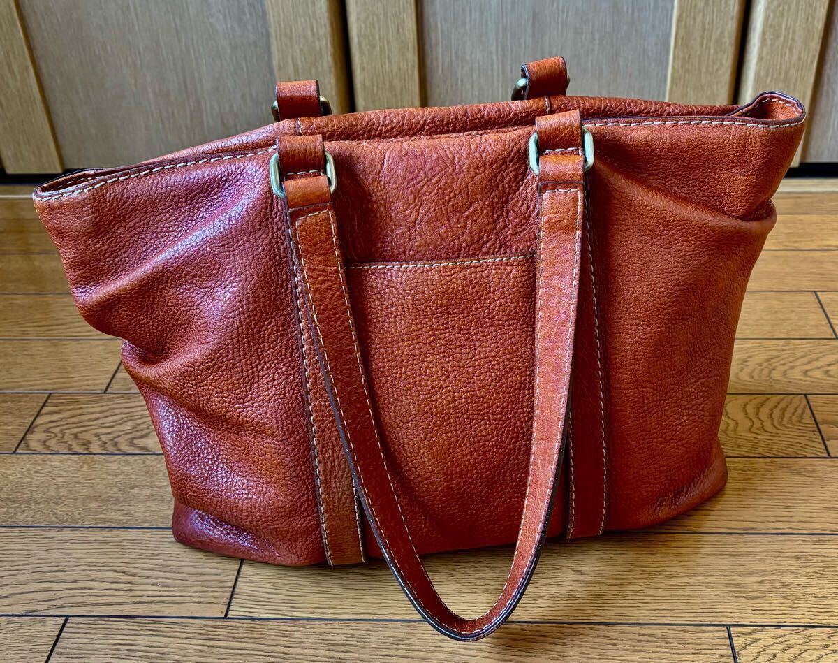 美品 土屋鞄製造所 トーンオイルヌメ デイリートート こげ茶の落札情報