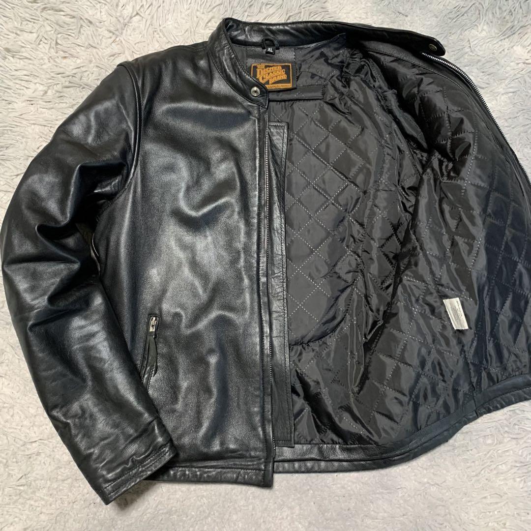 D'AMICO bologna ダミコ ボローニャ 定9.2万 シボレザー 本革 ウォッシュ加工 ダブルジップ レザージャケット ブルゾン 50▲152▼o1028_09