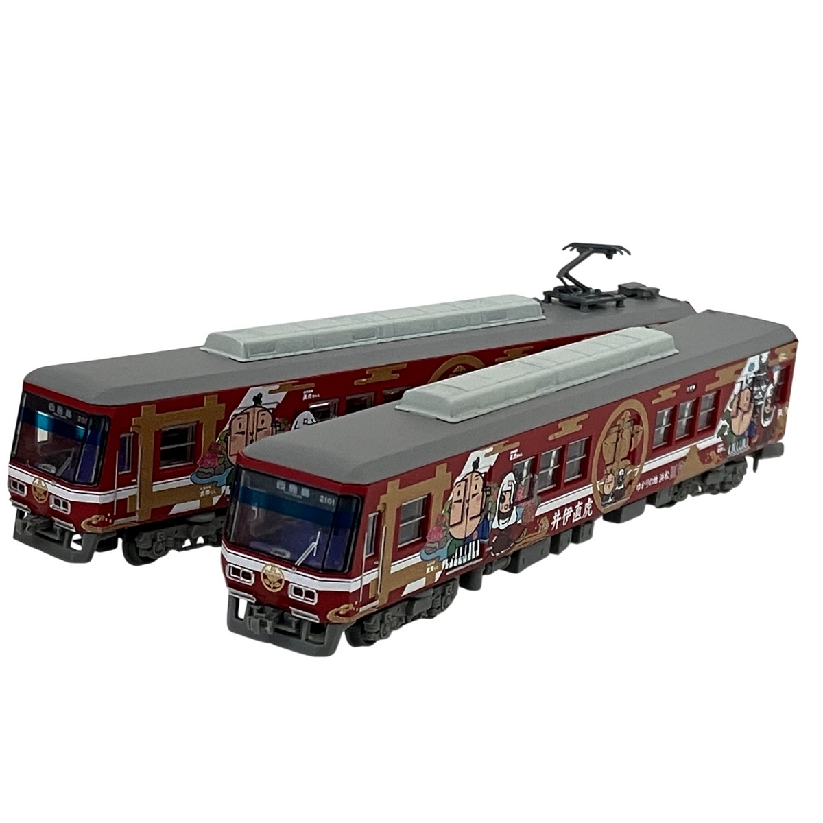 9-73＊鉄コレ・遠州鉄道 2000形 家康くん・直虎ちゃん ラッピング電車