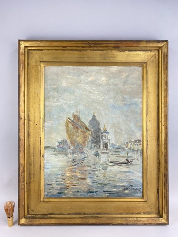 ☆奥野尚嗣☆日美連☆直筆 油彩画 F50号☆長野県 鬼無里(早春) 風景画