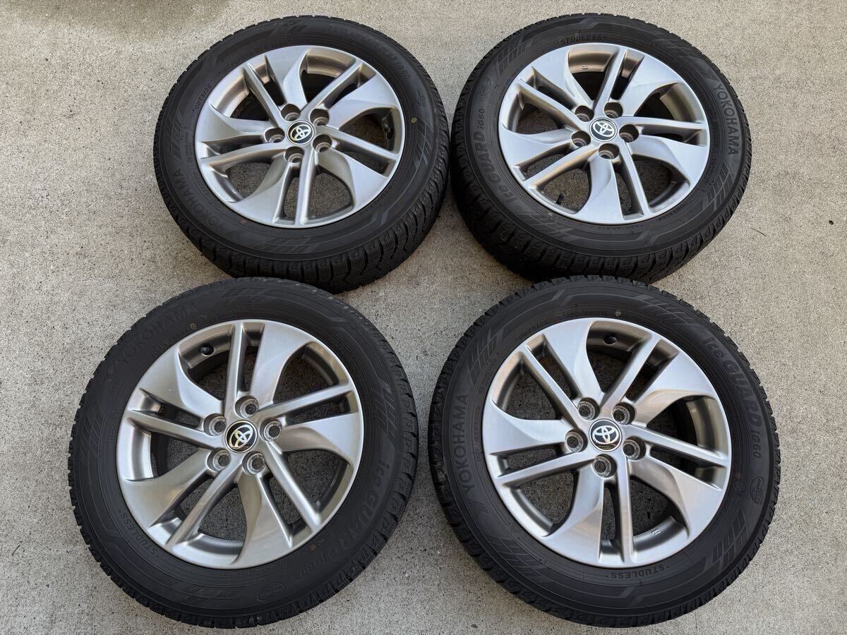 185/65R15 スバル純正ホイール15x6.0JJ +55 100-5穴 4本セット　タイヤ・グットイヤー・バリ山 スバル純正15インチアルミホイール+スタッドレスタイヤ付き4本 185