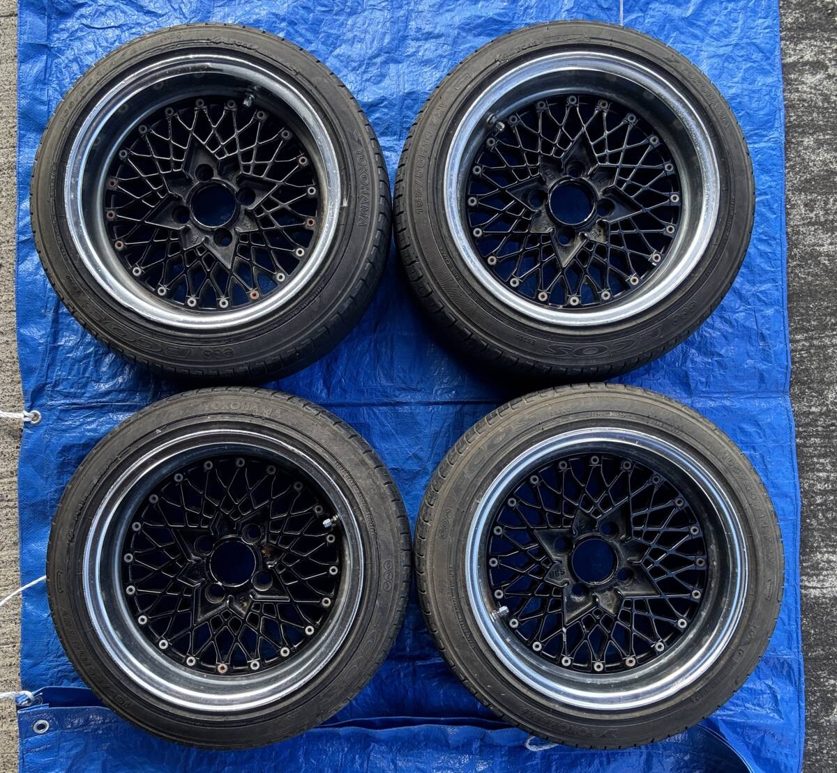 デイトン ワイヤーホイール 14インチ 7J リバース 4本の落札情報詳細
