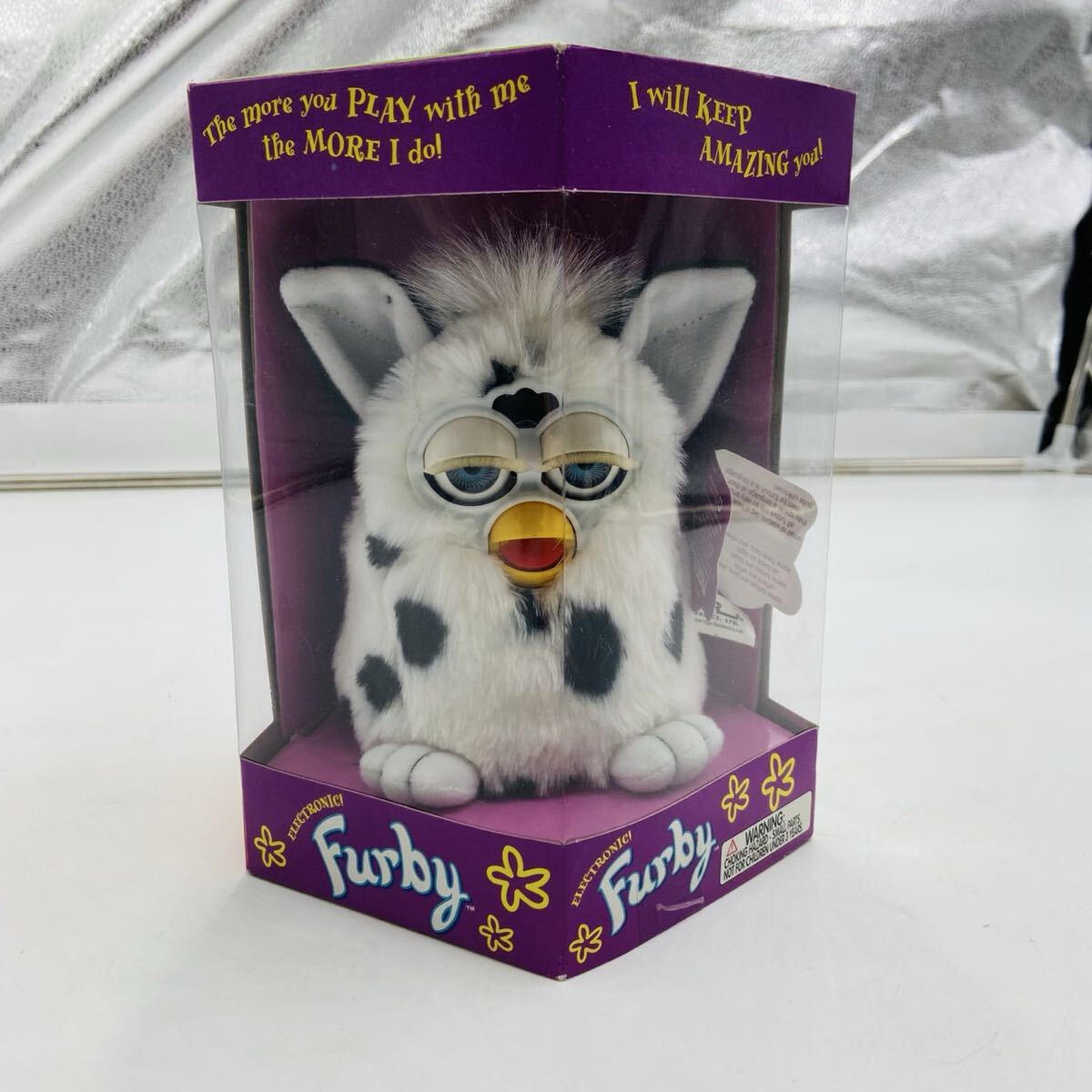 【激レア★】初代ファービー/Furby 海外USモデル 1998年 白黒 中古】☆海外版ファービー白黒ブチ☆タイガーエレクトロニクス当時物