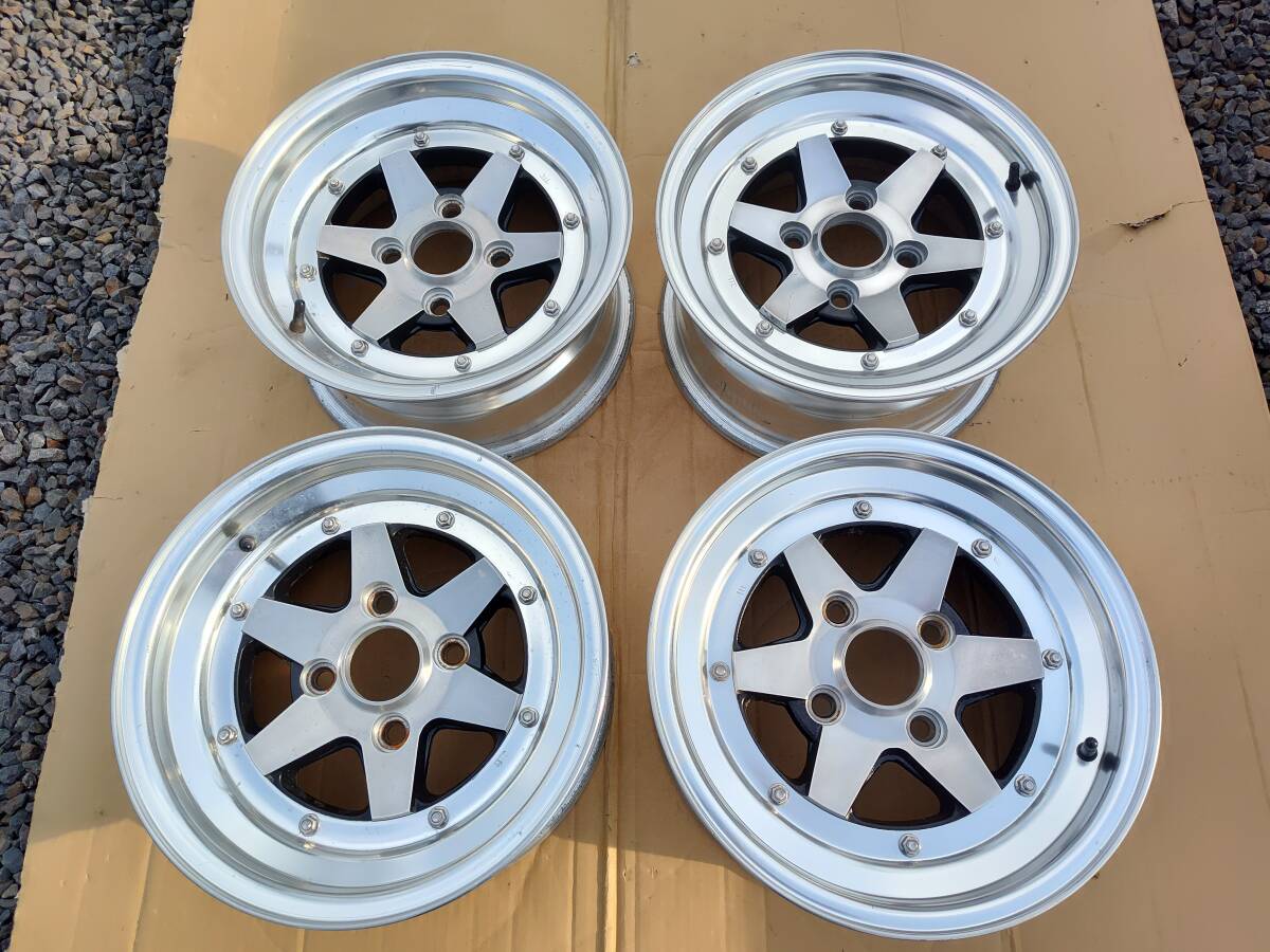 当時物　SSRロンシャン XR-4深リム中古アルミホイール　14インチ6.5 全国送料無料！】 ロンシャン XR-4 ホイール 限定 復刻版 14インチ