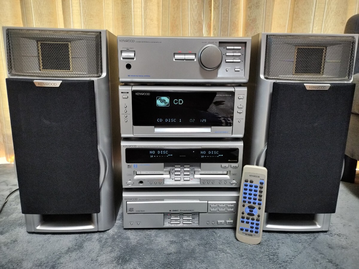 家電 KENWOOD XT-7MD NEW ALLORA 6CD/6MD ☆KENWOOD ALLORA XT-7MD 6MD/6CDコンポ アローラ ケンウッド☆の落札
