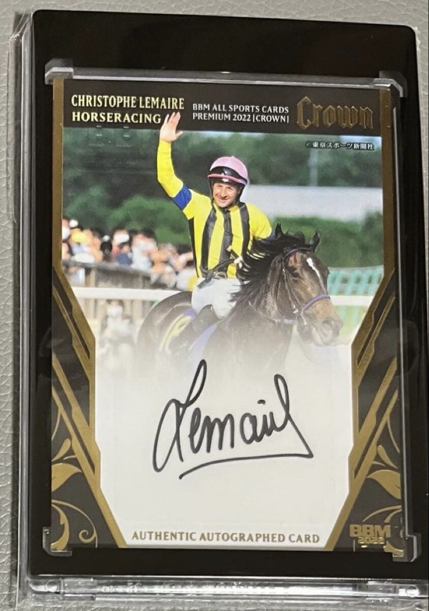新品】◇JRA クリストフ・ルメール騎手 直筆サイン色紙 サートゥルナー