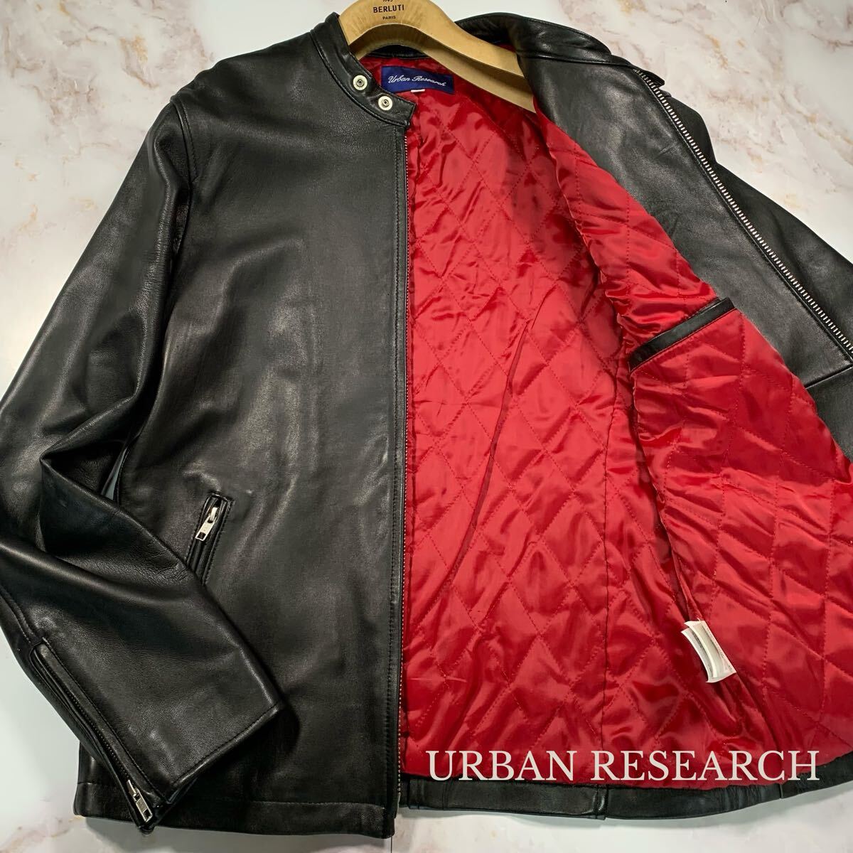 L相当/Size.40○URBAN RESEARCH アーバンリサーチ 羊革 キルティング