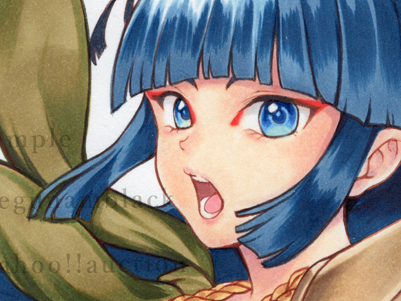 セル画『鎧伝サムライトルーパー 迦遊羅(かゆら)』A-2/貼りつきありの