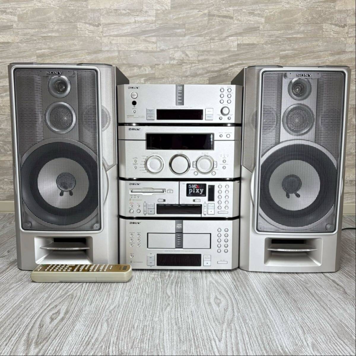 中古】△SONY DHC-MD99 MDピクシー システムコンポ 5枚CD 5枚MD ソニー