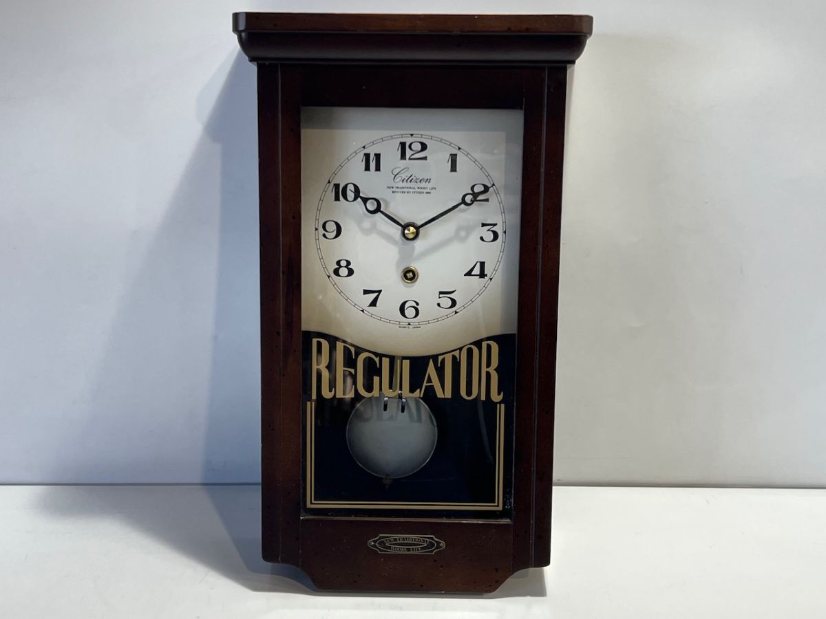 CITIZEN 柱時計 壁掛け時計 振り子時計 アンティーク 昭和レトロ