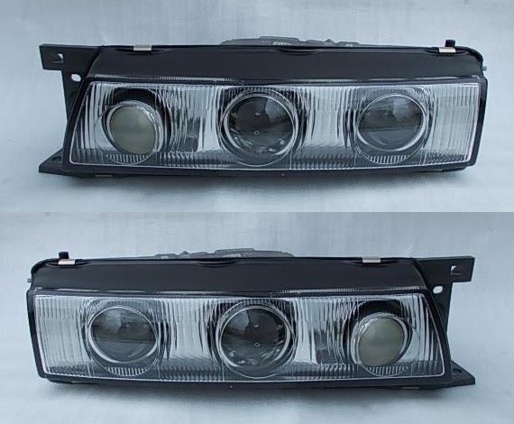 S13 プロ目 角フォグ ヘッドライト 2連プロ目 プロジェクター フォグ